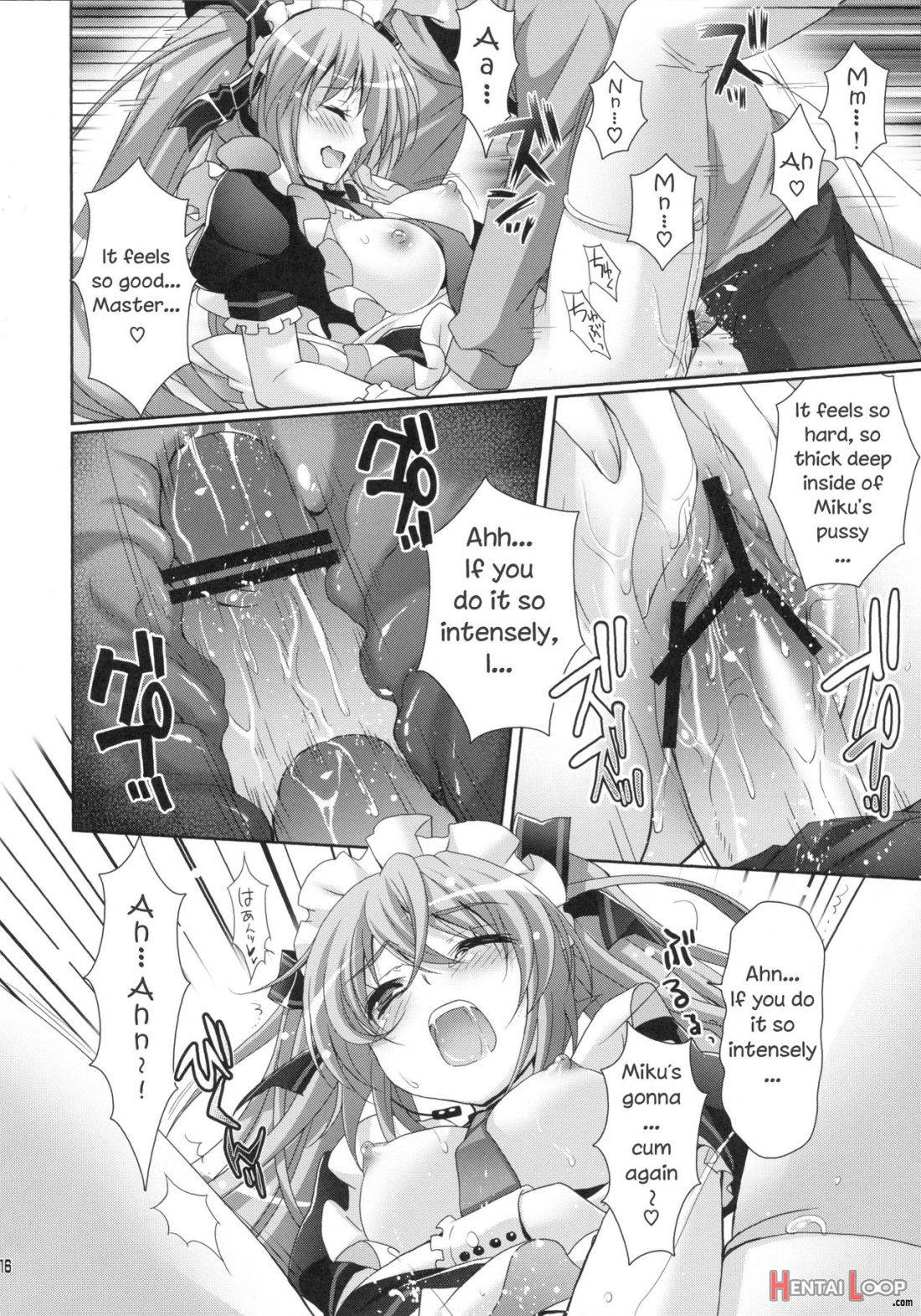 Miku-san ga Maid Fuku o Kite Iroiro Kirei ni Shitekureru Ohanashi. page 13