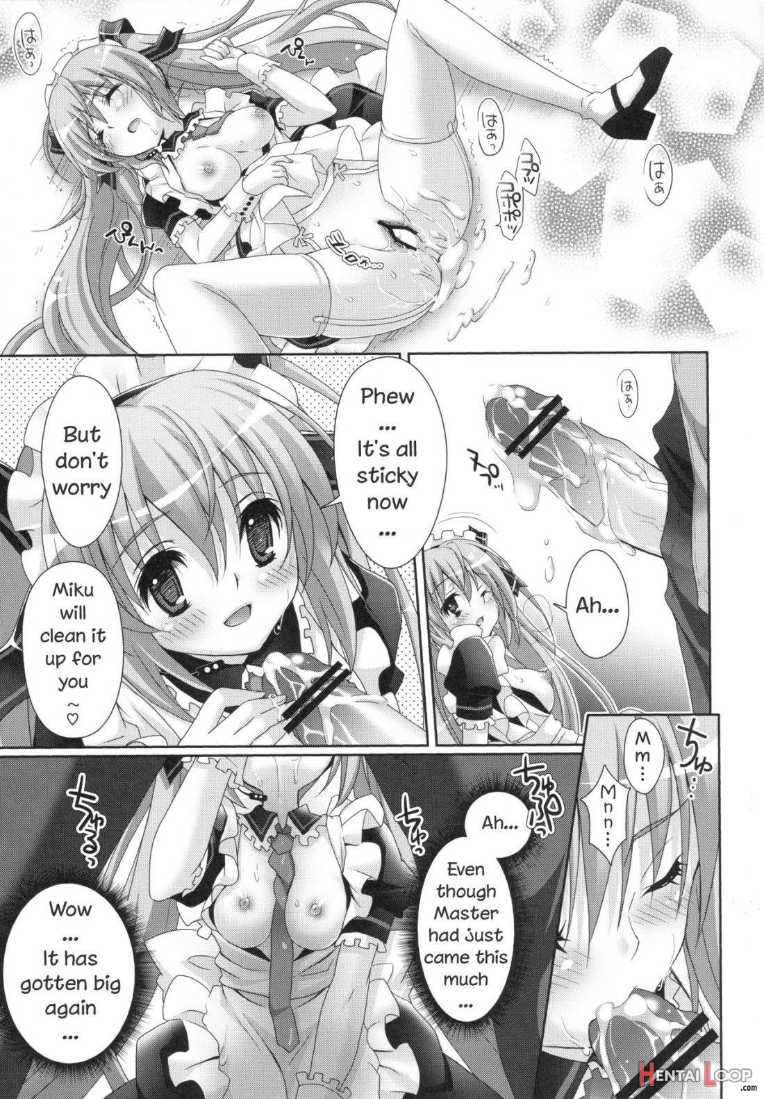 Miku-san ga Maid Fuku o Kite Iroiro Kirei ni Shitekureru Ohanashi. page 18