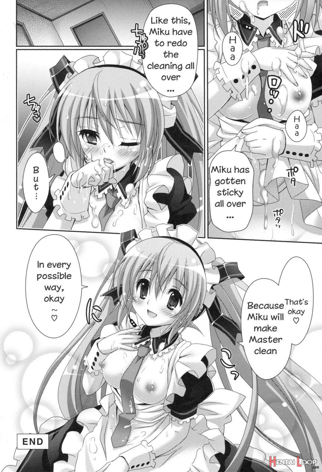 Miku-san ga Maid Fuku o Kite Iroiro Kirei ni Shitekureru Ohanashi. page 21