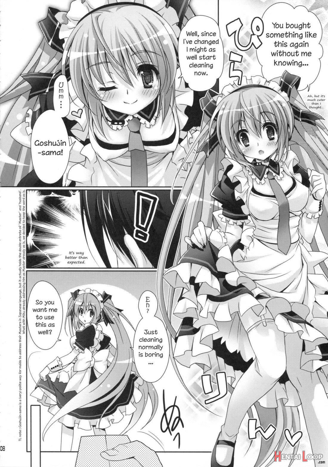 Miku-san ga Maid Fuku o Kite Iroiro Kirei ni Shitekureru Ohanashi. page 5