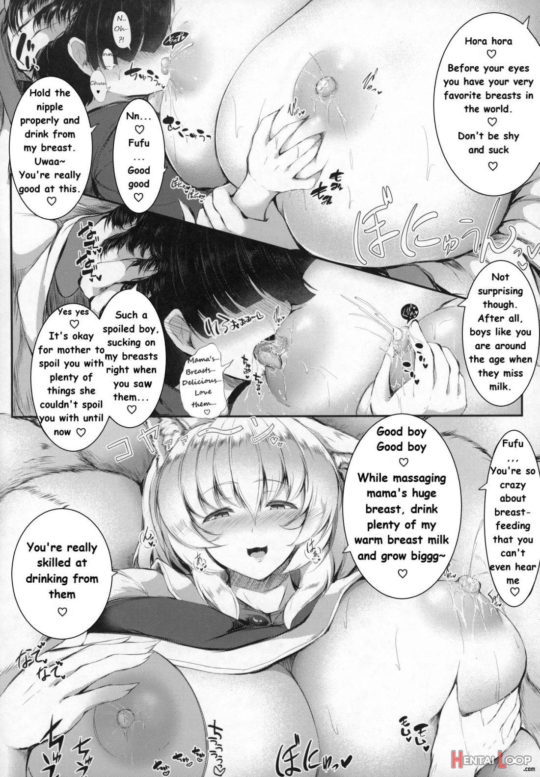 Ran-sama wa Attaka Mofumofu Bonyubonyu Kitsune no Okaa-san page 9