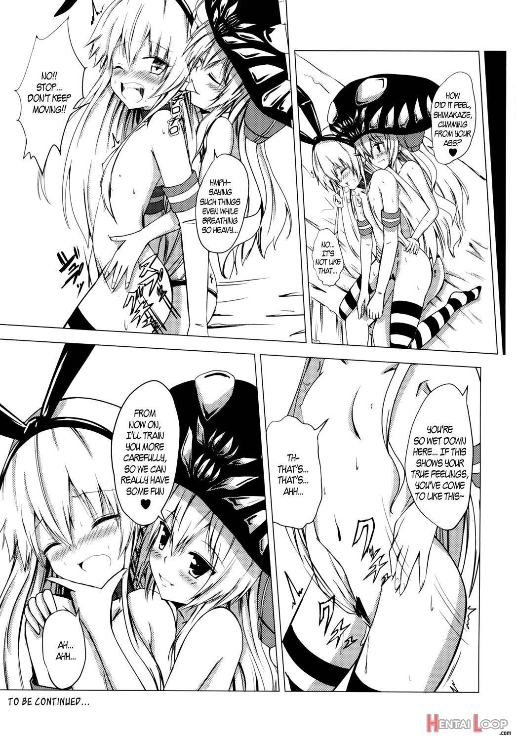 Standard Carrier Wo-Class Shimakaze’s Yuri Slave Training ~Anal Development~ page 20