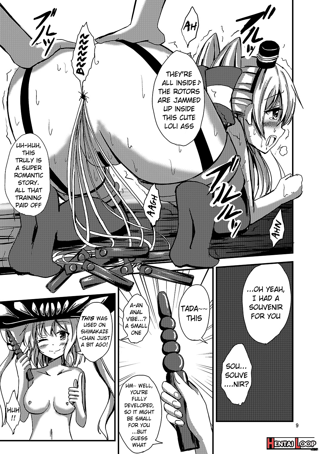 Standard Carrier Wo-class's Amatsukaze Yuri Slave Training ~pleasure Fall~ page 10