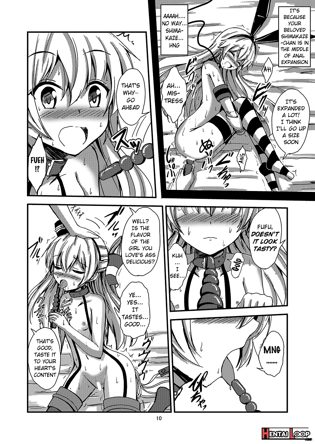 Standard Carrier Wo-class's Amatsukaze Yuri Slave Training ~pleasure Fall~ page 11