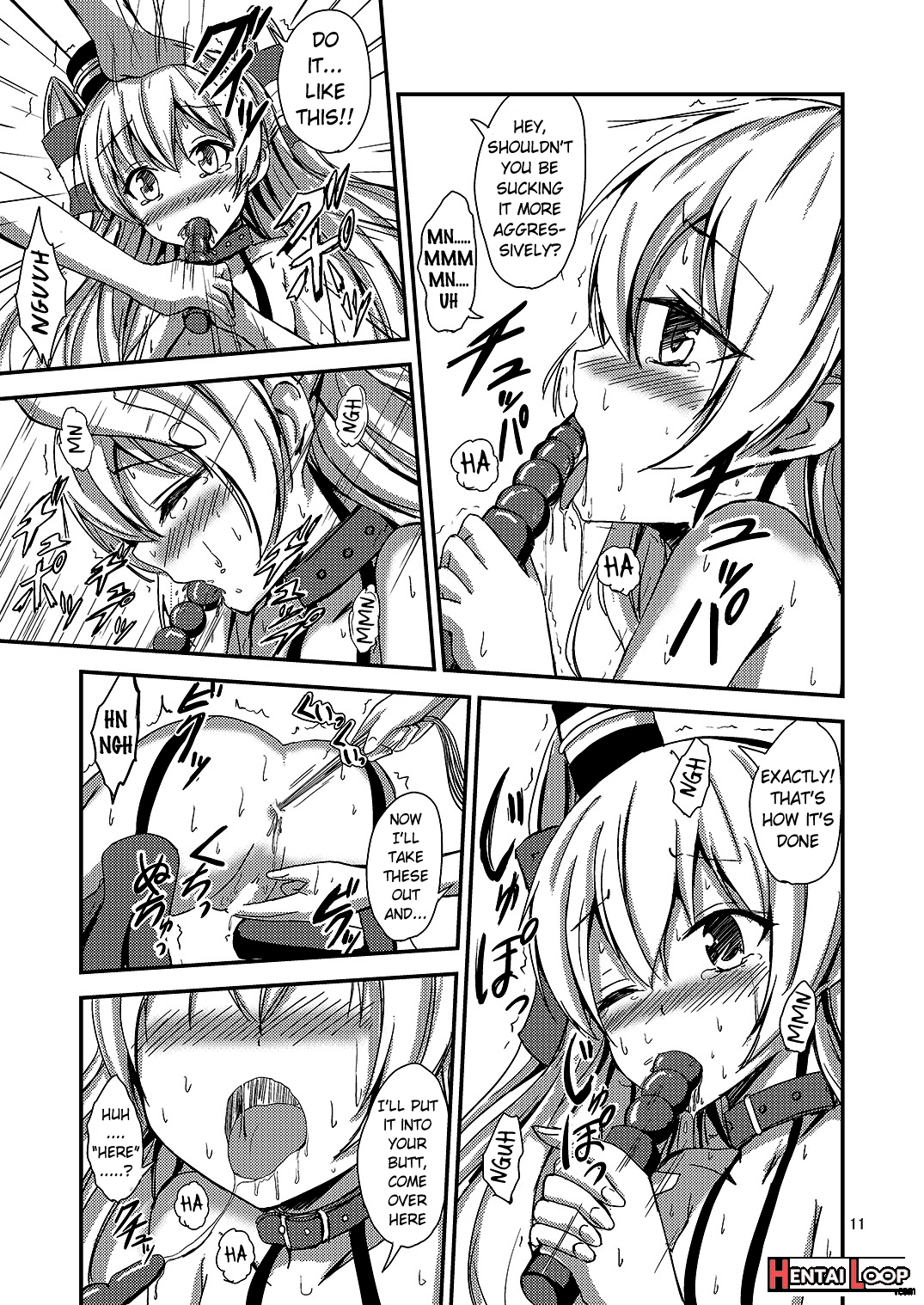 Standard Carrier Wo-class's Amatsukaze Yuri Slave Training ~pleasure Fall~ page 12