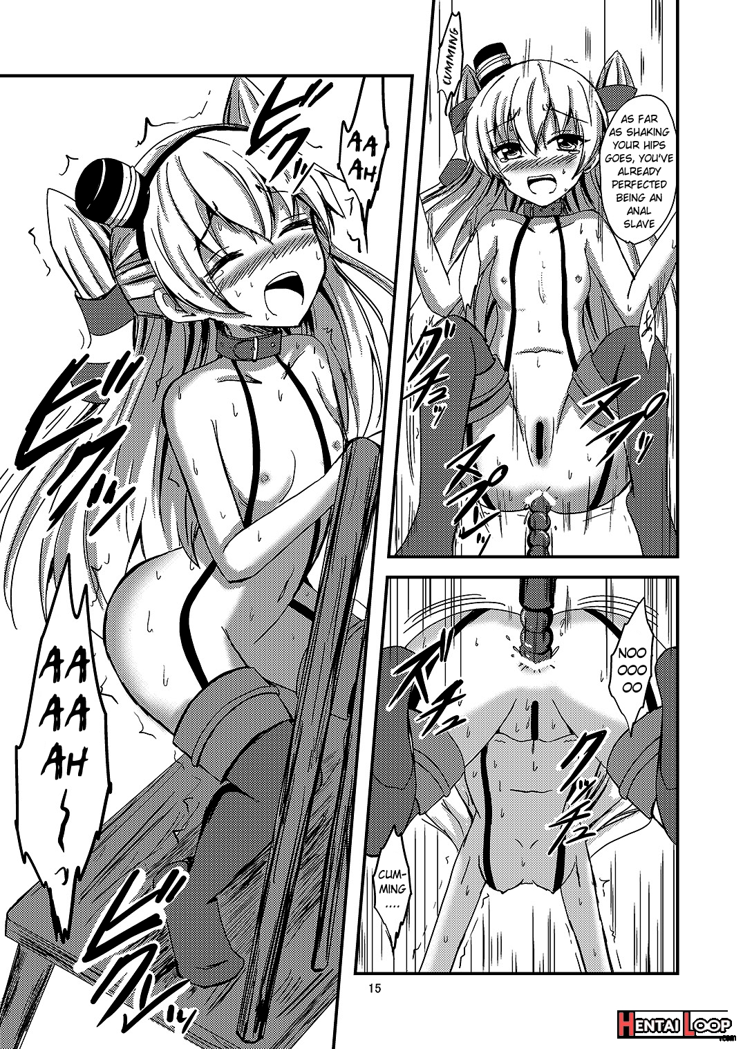 Standard Carrier Wo-class's Amatsukaze Yuri Slave Training ~pleasure Fall~ page 16