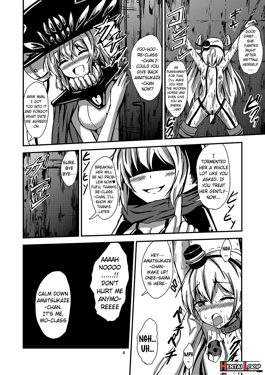 Standard Carrier Wo-class's Amatsukaze Yuri Slave Training ~pleasure Fall~ page 5