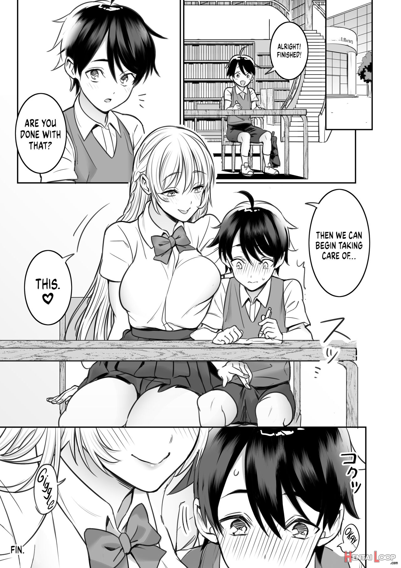 A Story About The Lewd Things The Onee-san I Met At The Library Does To Me page 25