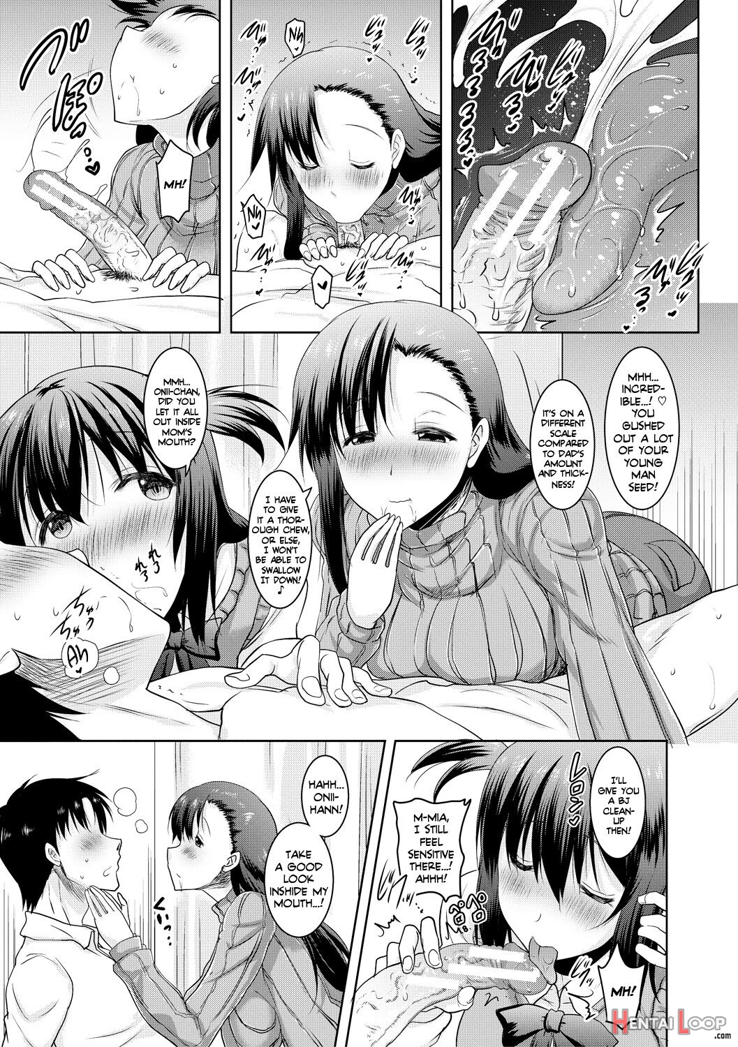 I Can't Live Without My Little Sister's Tongue Chapter 01-02 + Secret Baby-making Sex With A Big-titted Mother And Daughter! page 51