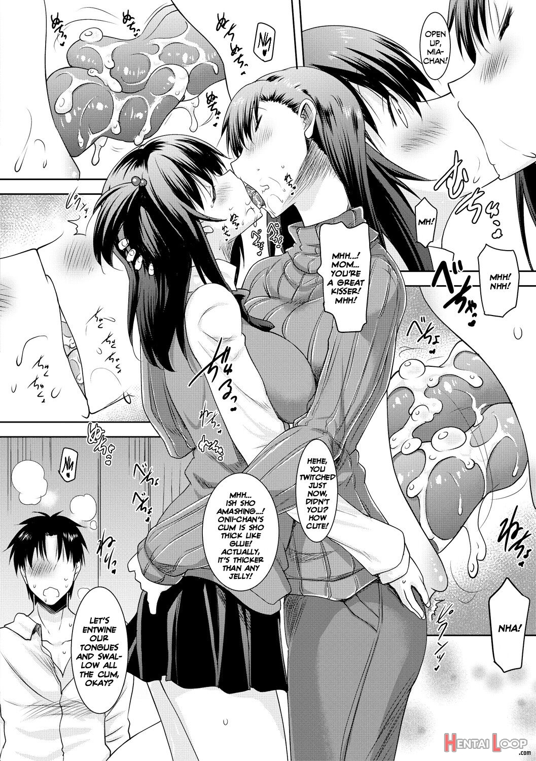 I Can't Live Without My Little Sister's Tongue Chapter 01-02 + Secret Baby-making Sex With A Big-titted Mother And Daughter! page 56