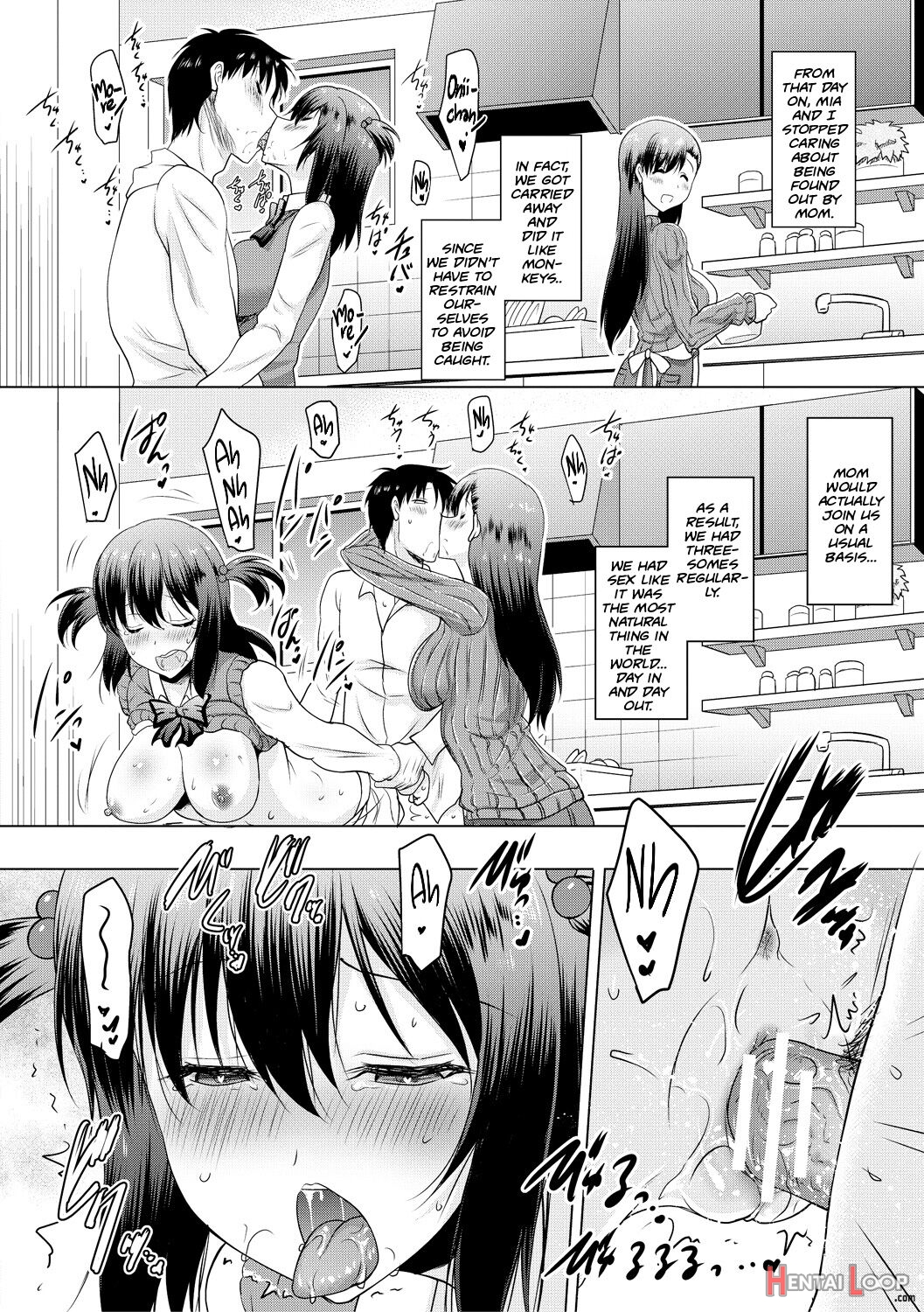 I Can't Live Without My Little Sister's Tongue Chapter 01-02 + Secret Baby-making Sex With A Big-titted Mother And Daughter! page 64