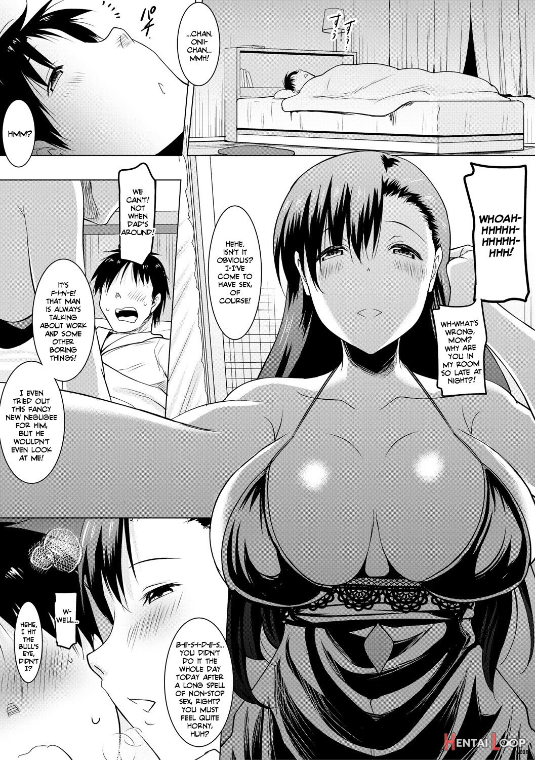 I Can't Live Without My Little Sister's Tongue Chapter 01-02 + Secret Baby-making Sex With A Big-titted Mother And Daughter! page 75