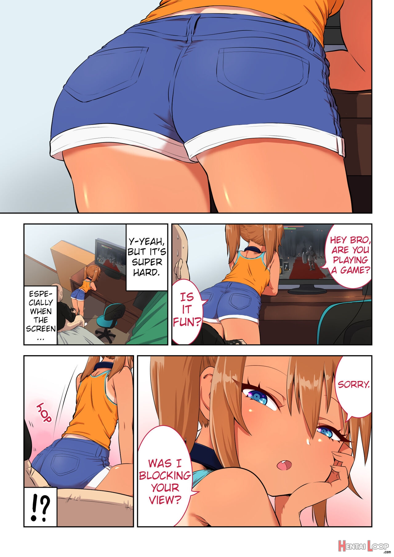When I Was Playing A Game, A Girl Sat Between My Crotch page 1